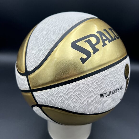 Rare 2005 Spalding NBA White/Gold Official Finals Ball 29.5" Basketball NOS - Picture 10 of 10